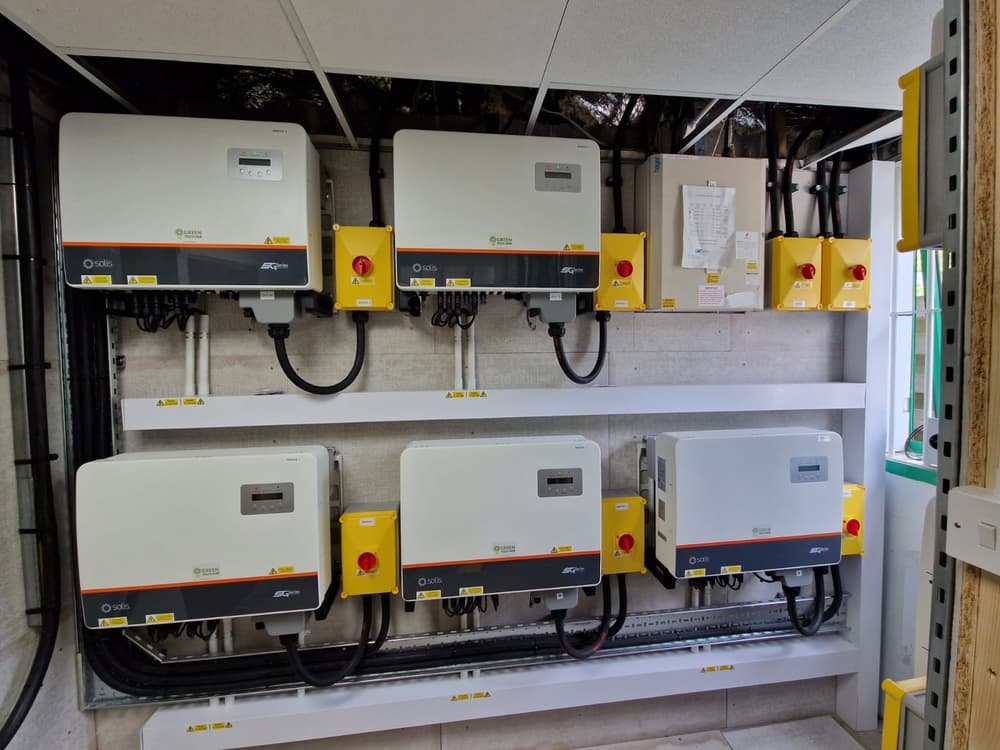 Completed panels on the Rapiscan Systems Surrey building