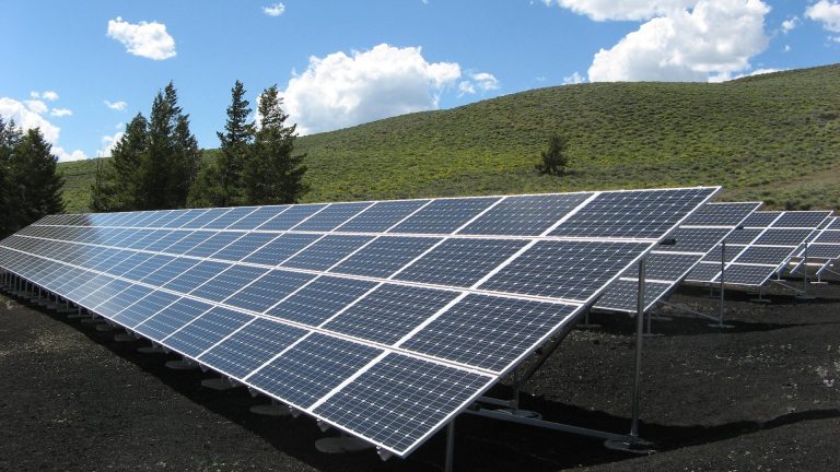 Solar energy in field