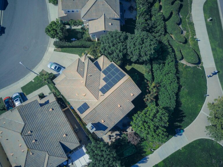 solar panels on rooftop